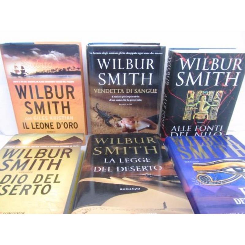 Wilbur Smith 6 romanzi prima edizione
