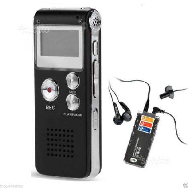 Mini registratore digitale 8gb usb vocale e telefo